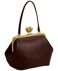 Coach Glovetanned Leather Kisslock Frame Bag
