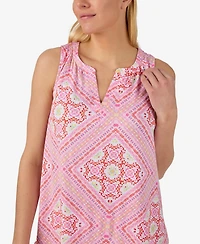 Ellen Tracy Women's Sleeveless Top & Cropped Pajama Pants, 2-Piece Set