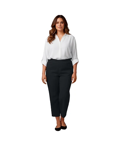 Avenue Women's Super-Stretch Straight Ankle Pull-On Pant