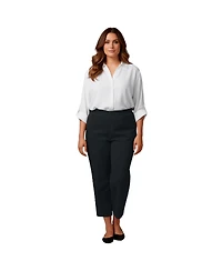 Avenue Women's Super-Stretch Straight Ankle Pull-On Pant