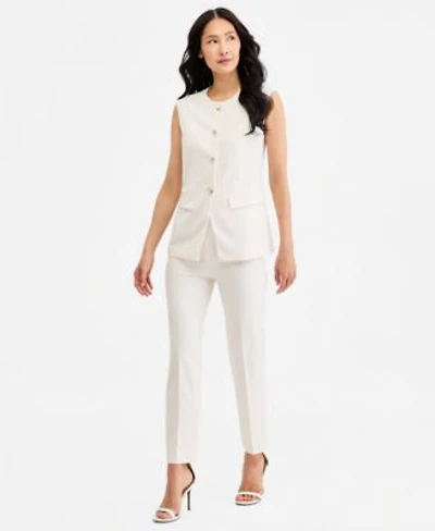 Anne Klein Four Button Vest Hollywood Pants