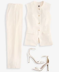 Anne Klein Four Button Vest Hollywood Pants