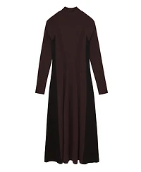 Reiss Women's Knitted Contrast-Panel Midi Dress