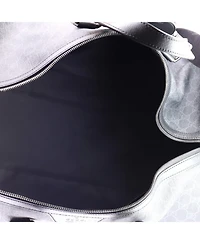 Pre-Owned Gucci Medium Carry On Convertible Duffle Bag Gg Coated Canvas