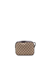 Pre-Owned Gucci Bee Web Camera Bag Gg Canvas