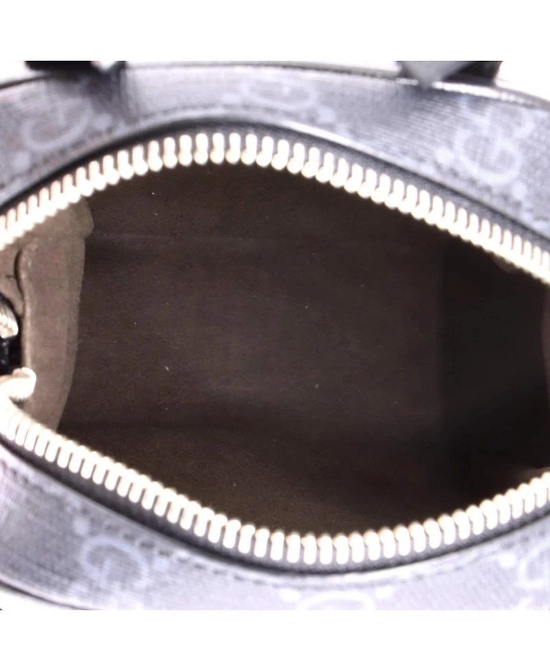 Pre-Owned Gucci Mini Interlocking G Patch Top Handle Crossbody Bag Gg Coated Canvas