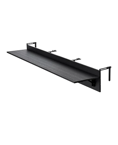 Gouun Folding Balcony Hanging Table for Railings Outdoor Patio Bar Table
