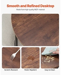 Gouun Round Nesting Coffee Table Set of 2 for Small Spaces