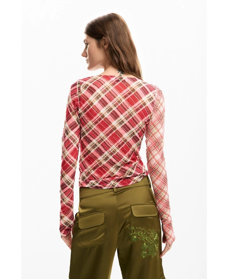 Desigual Women's Ruched neckline t-shirt