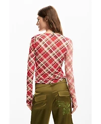 Desigual Women's Ruched neckline t-shirt