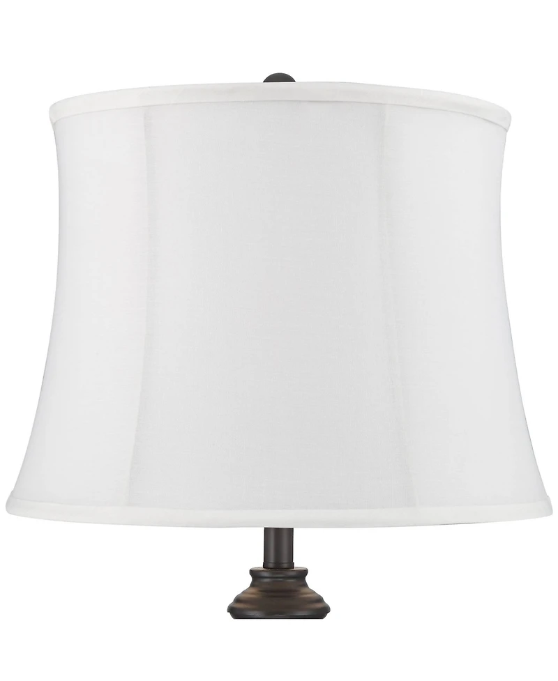 360 Lighting Lynn Modern Industrial Buffet Table Lamps 26" High Set of 2 Metal Softback Drum Shade for Bedroom Living Room Bedside Family