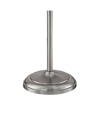 360 Lighting Modern Torchiere Floor Lamp with Usb Charging Port Tall Satin Nickel Alabaster Glass Shade Living Room Reading