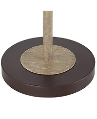Regency Hill Rustic Farmhouse Pharmacy Floor Lamp with Usb Charging Port 54 Tall Bronze Faux Wood Adjustable Swing Arm for Living Room Reading Office