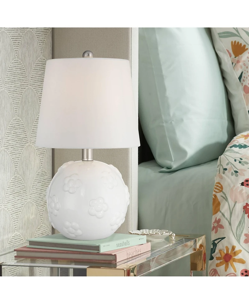 360 Lighting Arianna 16" High Flower Ceramic Accent Table Lamp