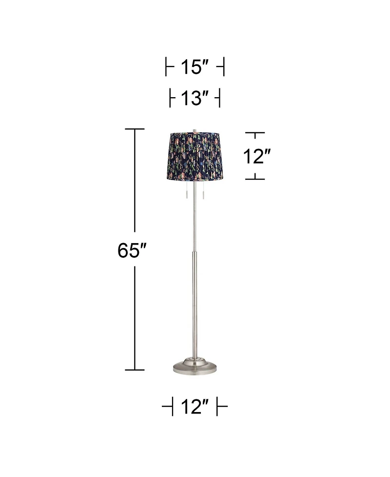 360 Lighting Abba 65" Modern Floor Lamp with Twin Pull Chains