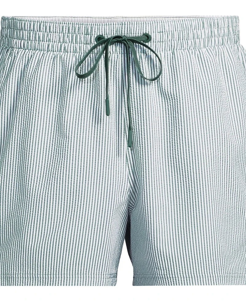 Lands' End Men's 5" Seersucker Volley with Hydroliner Swim Trunk