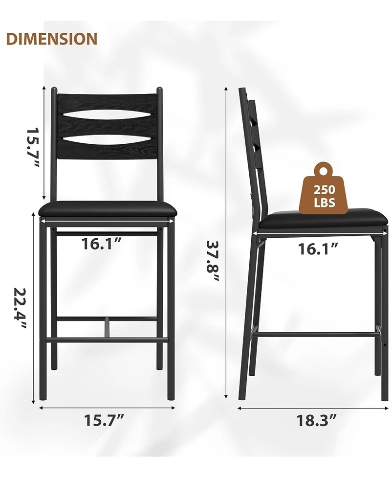 gaomon Dining Chair Bar Stools Set of - Barstools