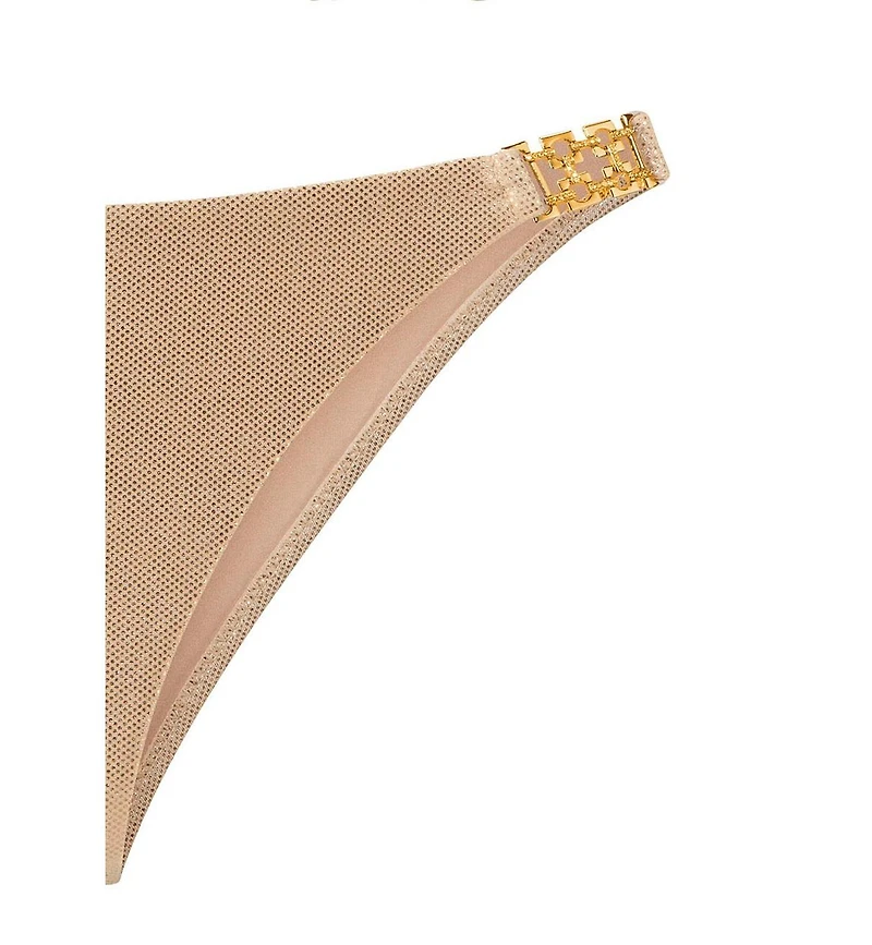 Lascana Women's Metallic Hardware Detail Bikini Swimsuit Bottom