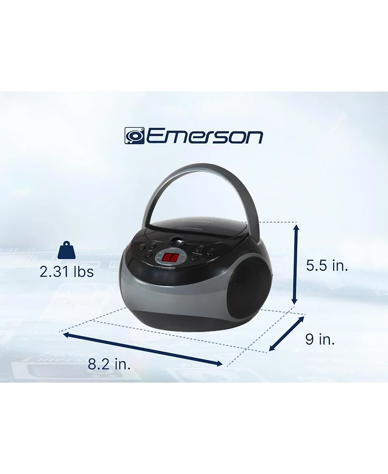 Portable Cd Player with Am/Fm Stereo Radio - Black