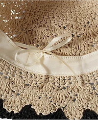 Lands' End Women's Raffia Bucket Hat