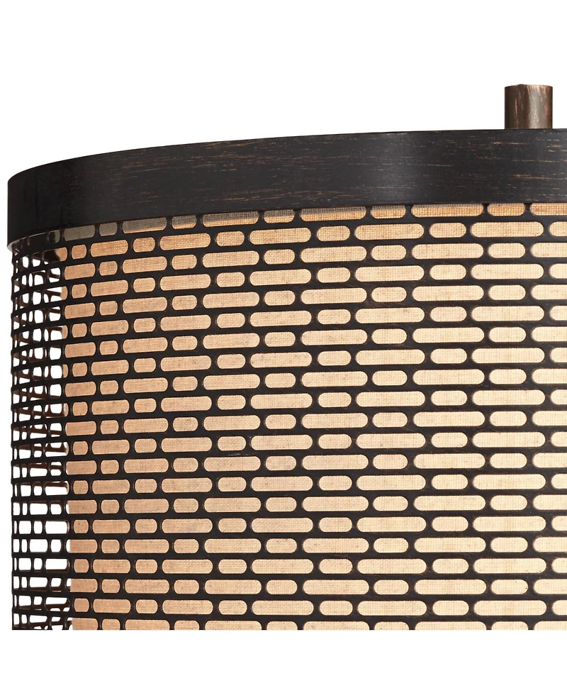 Franklin Iron Works Hunter Rustic Farmhouse Table Lamp with Table Top Dimmer 29 3/4" Tall