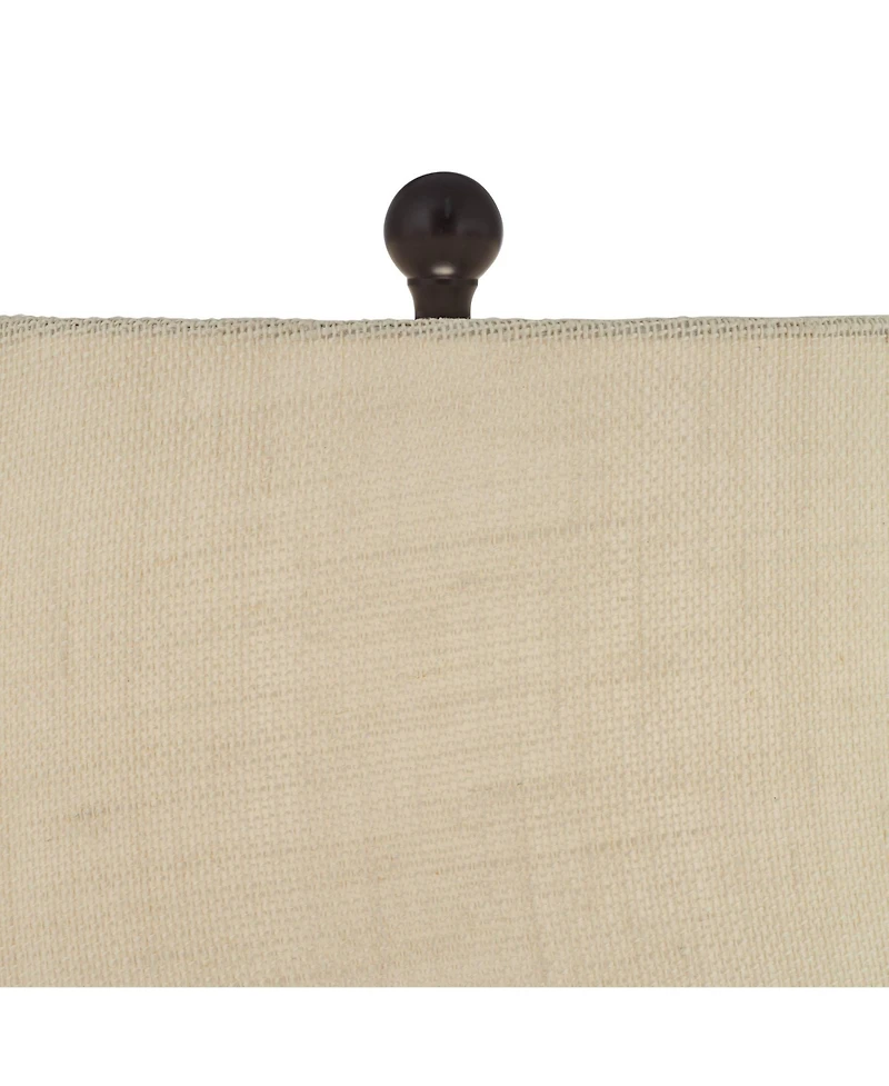 360 Lighting San Carlos 29" Tall Farmhouse Rustic Modern End Table Lamps Set of 2 Rattan Living Room Bedroom