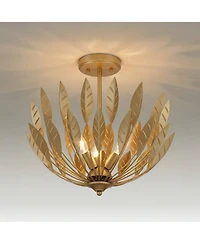 Possini Euro Design Possini Euro Arundo 17 1/2" Wide Warm Brass 3-Light Pendant Light