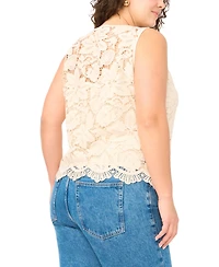 Vince Camuto Plus Sleeveless Crew Neck Top