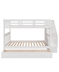 Streamdale Furniture Full/Full Bunk Bed with Drawer and Storage