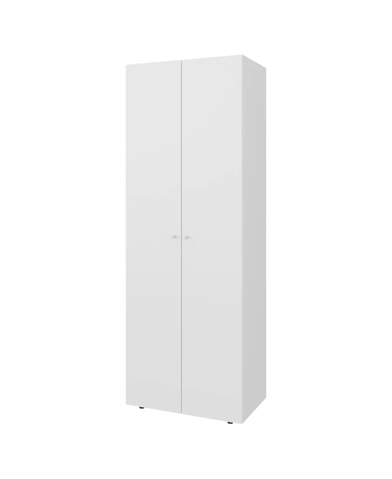 Flynama Armoire 66.9 Inch High 2 Doors 2 Shelves Bedroom Storage Cabinet with Hanging Rod