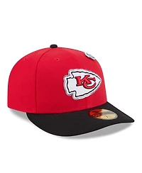 New Era Men's Red/Black Kansas City Chiefs 2026 Nfl Draft Pre-Curved 59FIFTY Fitted Hat
