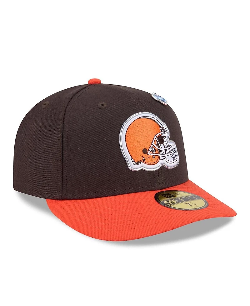New Era Men's Brown/Orange Cleveland Browns 2026 Nfl Draft Pre-Curved 59FIFTY Fitted Hat