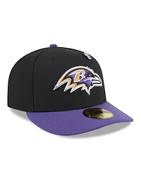 New Era Men's Black/Purple Baltimore Ravens 2026 Nfl Draft Pre-Curved 59FIFTY Fitted Hat