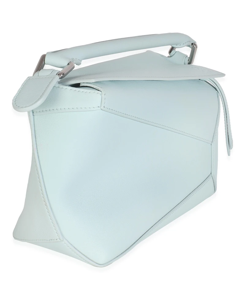 Pre-Owned Loewe Blue Iceberg Classic Calfskin Small Puzzle Edge Bag