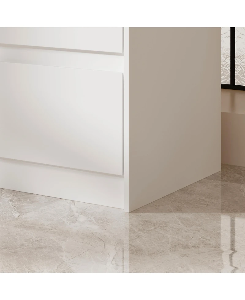 Famapy 9 Drawer Dresser for Bedroom with Deep Drawers,Dressers and Chest of Drawers Handle Free for Closet Living Room