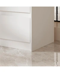 Famapy 9 Drawer Dresser for Bedroom with Deep Drawers,Dressers and Chest of Drawers Handle Free for Closet Living Room