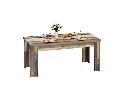 gaomon 4-6 Person 63" Farmhouse Rectangular Dining Table