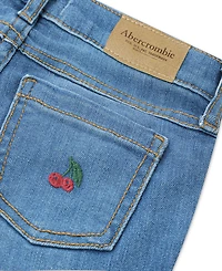 abercrombie Kids Girls' Cherry Print Flare Leg Jeans
