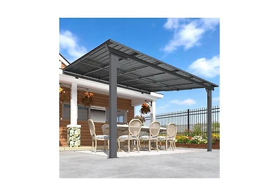 Aecojoy Outdoor Hardtop Gazebo Adjustable Height