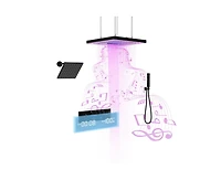 Casainc Rainfall Symphony 4-Function 12inch Dual Shower Head Pressure-Balanced Shower System with Bathtub Spout