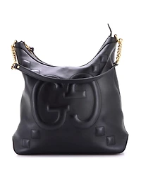 Pre-Owned Gucci Large Apollo Hobo Gg Embossed Calfskin