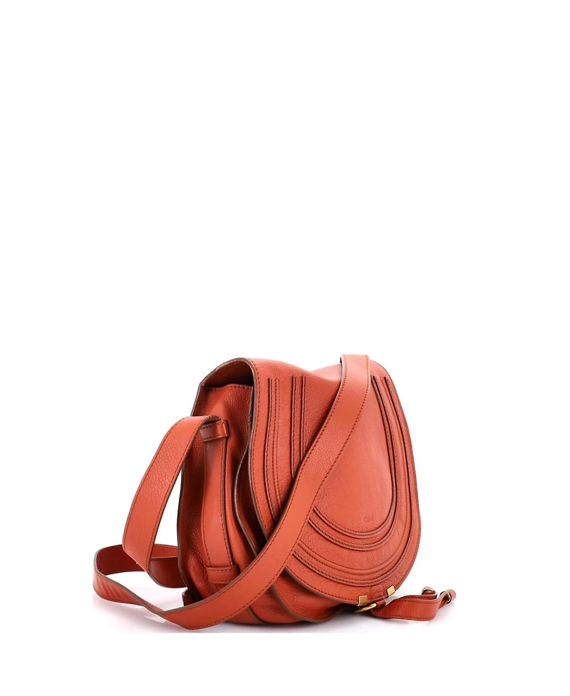Pre-Owned Chloe Medium Marcie Saddle Bag Leather