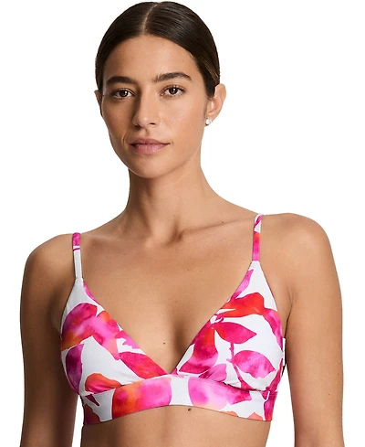 Lauren Ralph Women's Triangle V-Neck Swim Top