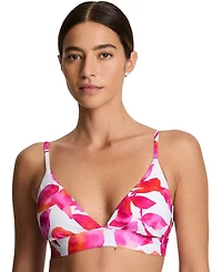Lauren Ralph Women's Triangle V-Neck Swim Top