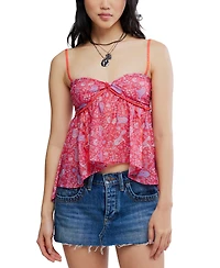Free People Women's Malia Sweetheart Neck Tube Polyester Top
