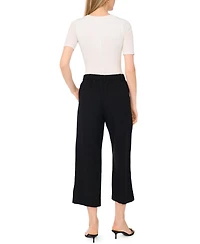 Vince Camuto Women's Mid-Rise Wide-Leg Ankle Length Pants