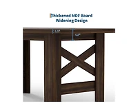 gaomon 6-8 Person Long Farmhouse Wooden Dining Table