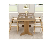 gaomon 6-8 Person Farmhouse Rectangular Dining Table with V-Legs
