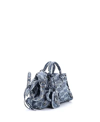 Pre-Owned Balenciaga Medium Neo Cagole City Bag Bb Denim