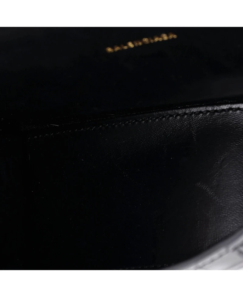 Pre-Owned Balenciaga Hourglass Top Handle Bag Embossed Leather